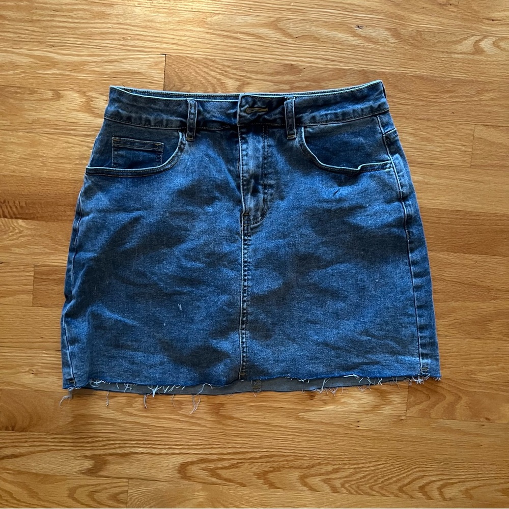 Denim Blue Skirt (Size M)